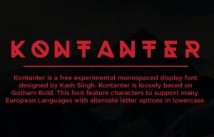 Kontanter Font