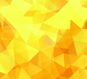 Bright Yellow Polygon Background Vector