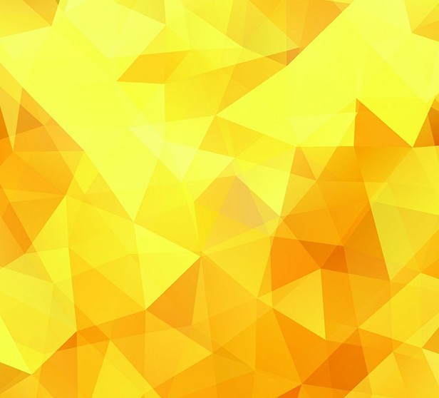 Bright Yellow Polygon Background Vector