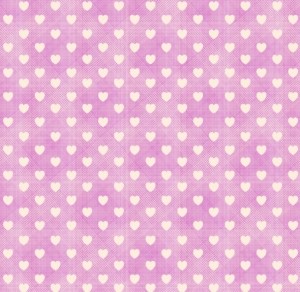 Pink Fabric & Hearts Background Pattern Vector