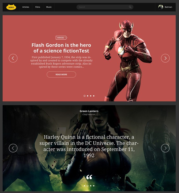 HERO UI Kit PSD