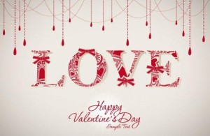 Beautiful Love Design For Valentine's Day Vector