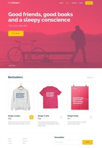 BikeRangers Online Shop Template PSD