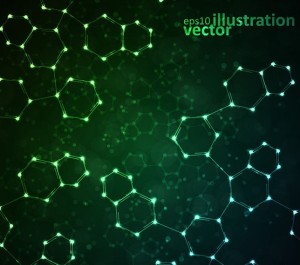 Green Particle Systems Background Vector
