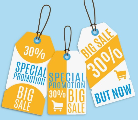 Special Promotion Hanging Tags Vector