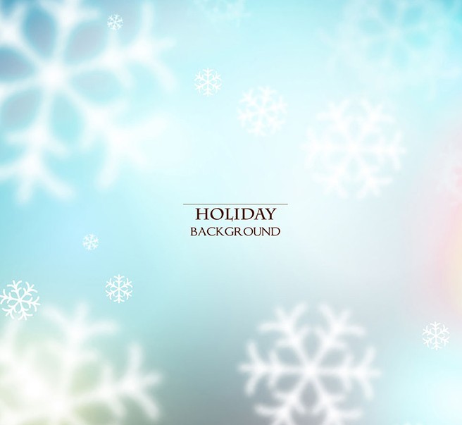 Holiday Snowflakes Background Vector
