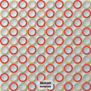 Red & Gold Circles Background Vector