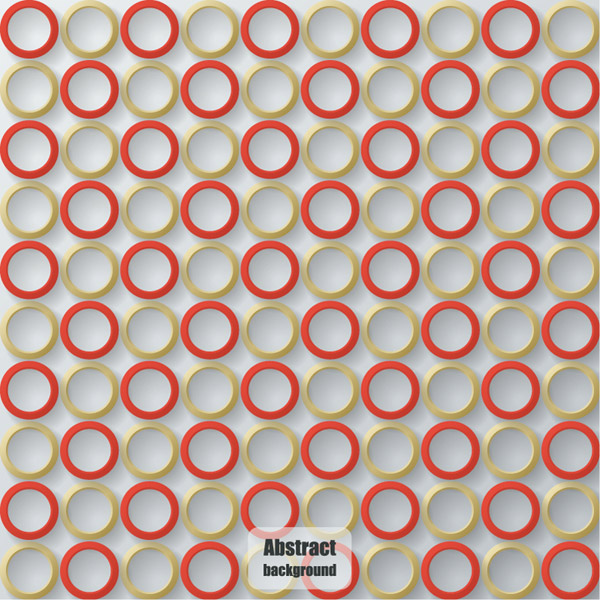 Red & Gold Circles Background Vector