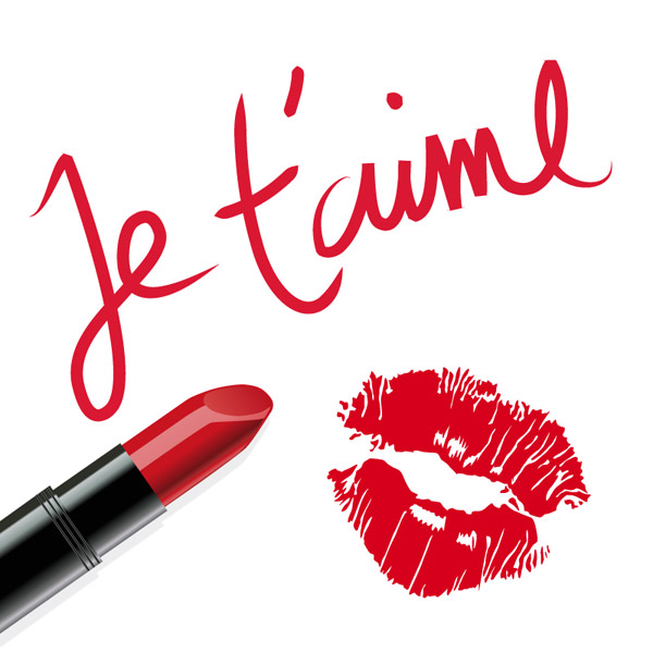 Red Lips & Lipstick Vector