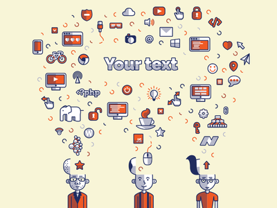 Creative Icons Pattern Vector 02