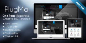 Plugma - One Page Responsive PSD Template