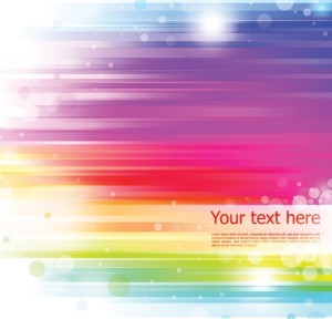 Rainbow Bubbles Background Vector 01