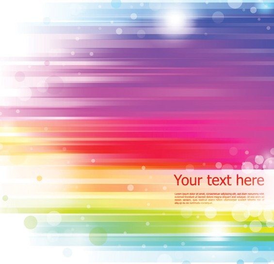 Rainbow Bubbles Background Vector 01