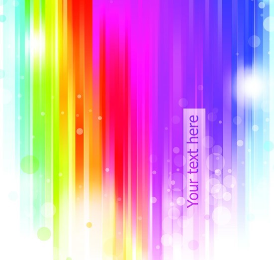 Rainbow Bubbles Background Vector 02