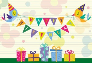 Cartoon Birthday Giftbox Card Vector