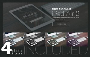 iPad Air 2 Mockups PSD