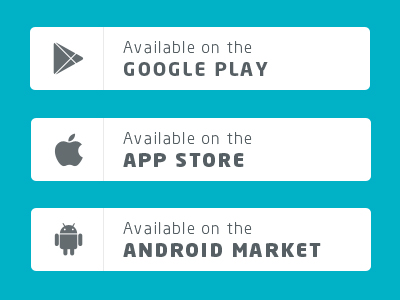App Store Buttons PSD