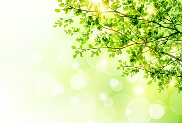 Spring Sunshine Tree Vector