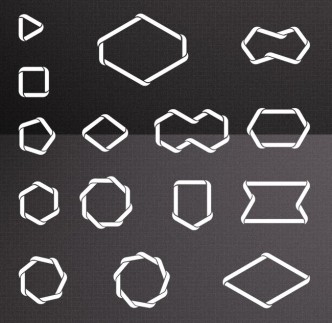 Clapped Polygon Download Free 15 Braided Polygon Shapes Vector - Free Vector Misc