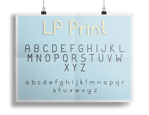LP Print Typeface