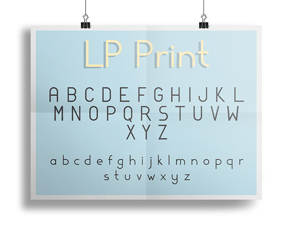 LP Print Typeface