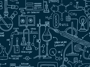 Hand Drawn Science Pattern PSD