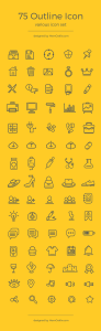 75 Outline Icon Set
