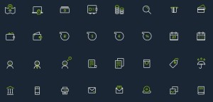 Banking Icon Set PSD
