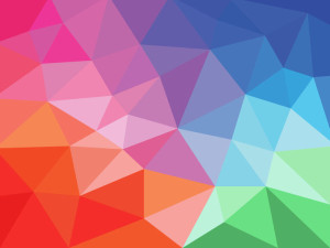Flat Gradient Geometric Background Vector