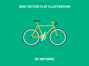Bike Flat Illustration Vector