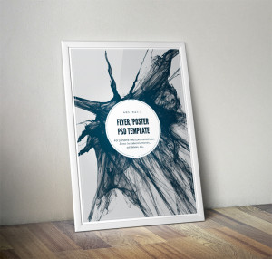 Ink Splash Poste Flyer Template PSD