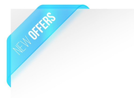 New Offers Corner Ribbon Vector