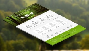 Eco Green Landing Page Template PSD