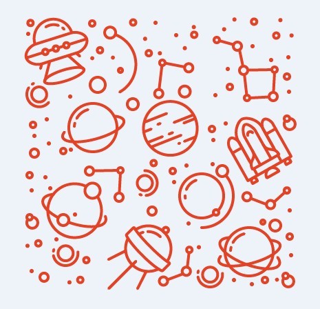 16 Vector Space Icons