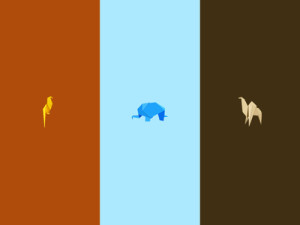 Origami Animal Icons Vector