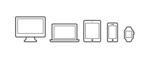 5 Device Icons PSD