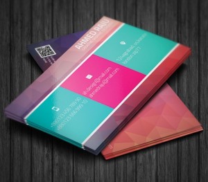 Creative Polygonal Business Card Templates PSD