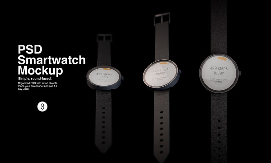Smartwatch Mock-ups PSD
