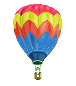 Colorful Hot Air Balloon Vector