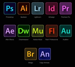 12 Adobe CC App Icons PSD