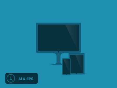 3 Flat Devices Vector