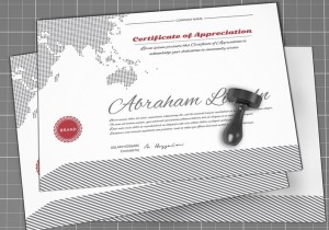 Certificate Mockup PSD