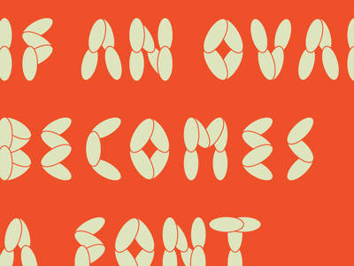 Ovalo Display Font Vector