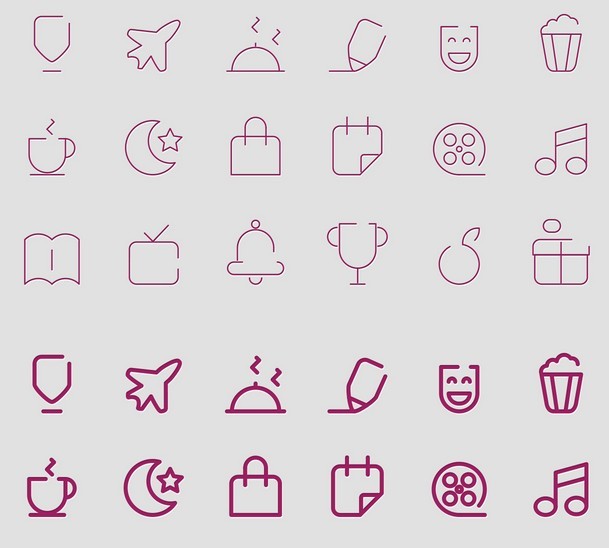 18 Vector Line Icons