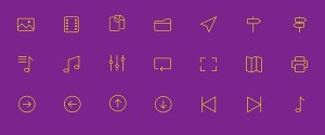 21 Simple Line Icons