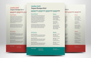 Resume & Cover Letter Templates PSD