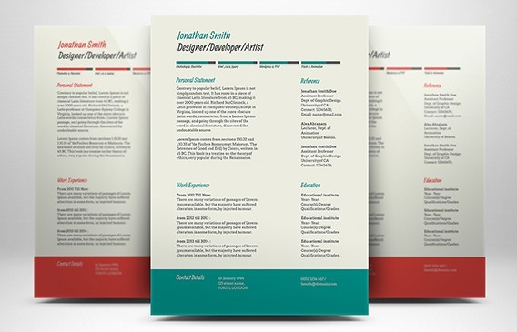 Resume & Cover Letter Templates PSD