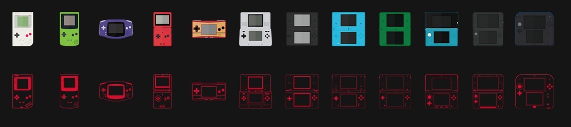 Flat Nintendo Icon Set