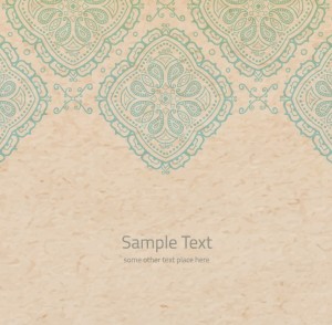 Retro Blur Floral Background Vector