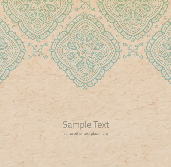 Retro Blur Floral Background Vector